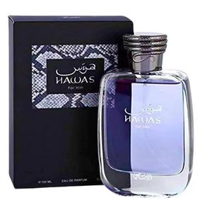Perfume <span class=keywords><strong>Rasasi</strong></span> Hawas EDP <span class=keywords><strong>de</strong></span> Alta Calidad para Hombre y Mujer, Fragancia Floral Árabe, Tamaño Regular, para Uso Diario, Éxito <span class=keywords><strong>de</strong></span> Ventas Transfronterizo - Product Image 1