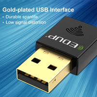 Adaptador WiFi EDUP de 300 Mbps y 2.4 GHz, Realtek8192eu, Dongle Inalámbrico para Pantalla WiFi, Adaptador USB WiFi, Soft AP, Banda de 2.4 GHz, Negro