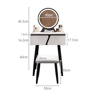 Mueble de Baño Moderno de Vidrio, Gabinete de Almacenamiento Minimalista, Mueble de Vanidad de Una Pieza, Pequeño, Estilo Simple para el Hogar - Product Image 5