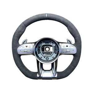 Volante de Fibra de Carbono y Cuero con Levas para <span class=keywords><strong>Mercedes</strong></span> E450 All-Terrain GLE450 Coupé - Product Image 1