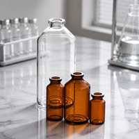 Flacon en verre personnalisé OEM avec bouchon 5 ml, flacon pharmaceutique de qualité médicale, flacons en verre stériles pour ordonnances