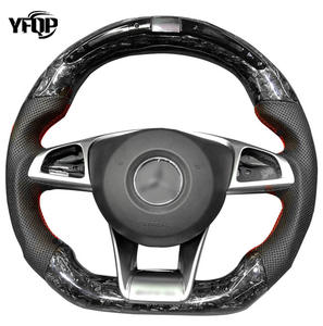 Volant Mercedes-Benz LED en Fibre de Carbone Sportif pour W205 <span class=keywords><strong>AMG</strong></span> C63 <span class=keywords><strong>A45</strong></span> <span class=keywords><strong>AMG</strong></span> Design Élégant Coutures Rouges GLE Classe S C43 <span class=keywords><strong>AMG</strong></span> - Product Image 2