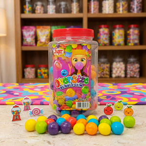 SuperLoves Lot <span class=keywords><strong>de</strong></span> 50 bonbons à mâcher colorés en forme <span class=keywords><strong>de</strong></span> bulles, saveurs <span class=keywords><strong>de</strong></span> fruits assorties, en pot, prêts à consommer, pour fêtes d'enfants, vente en <span class=keywords><strong>gros</strong></span> - Product Image 2