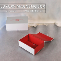 Boîte pliante magnétique de luxe OEM avec logo personnalisé, en carton rigide, pour l'emballage de vêtements, de cosmétiques, de cadeaux, avec impression en relief