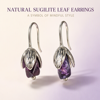 Boucles d'oreilles pendantes vintage en argent 925 avec pendentif en sugilite naturelle violette pour femmes, vente en gros de bijoux fins