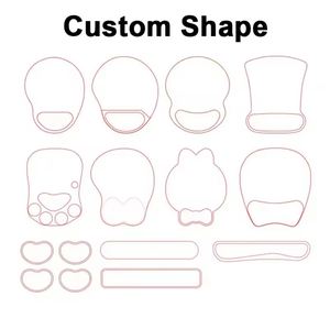 Wholesale Ergonomic Memory Foam Promotion Business Gift Mousepads Custom Logo <b>Mouse</b> <b>Pad</b> With Wrist Rest - Product Image 5