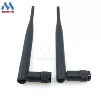 Antena de doble banda de 2,4 GHz y 5GHz, punto de acceso, potenciador de señal Wifi 2,4G aéreo RP TNC macho