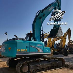 Kobelco 200-8 Used Excavator Original Japan Brand 20 Ton Rubber <b>Tracked</b> Large-Sized 2023 Model 1.0m Bucket Kobelco Engine <b>Pump</b> - Product Image 6