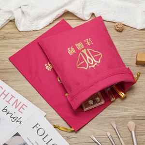 Personalized Cotton Canvas Fabric Muslin Bag Customize Organic Canvas Cotton Drawstring Bags - Product Image 5