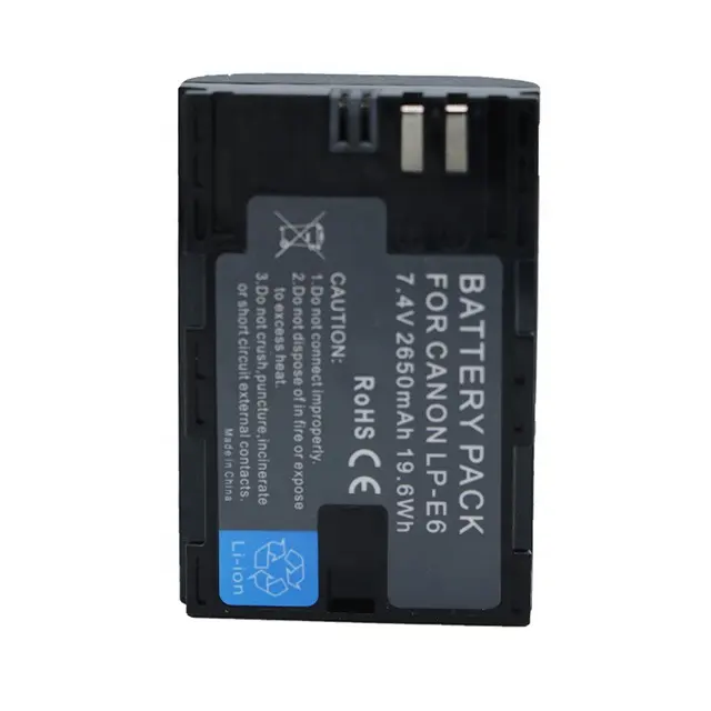 LP-E6N Battery for Canon EOS 5D Mark II III IV,5Ds,5DS R,6D,7D,60D,70D,80D,90D,C700,XC15 Camera