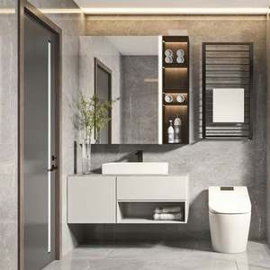 Meuble sous lavabo Santopova Import 2022, style espagnol, 80 cm, gris, prix de vente au détail - Product Image 3