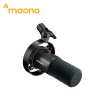 Microphone dynamique Maono PD300X, double mode USB/XLR, qualité sonore professionnelle, réduction du bruit, enregistrement, podcasting