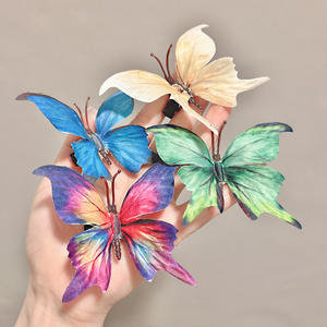 Pinza de Pelo con Diseño de Mariposa Degradada para Niñas, Accesorios de Tela con Estilo Dulce, Venta al Por Mayor - Product Image 3