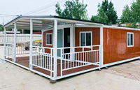 Maison conteneur extensible en acier de 20 pieds, 2, 3 ou 4 chambres, maisons préfabriquées modulaires pour bureaux et hôpitaux