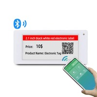 Étiquettes de rayon électroniques 2,13" 2,66" 2,9" Quatre couleurs Étiquettes de prix sans fil Affichage numérique intelligent E-link E-paper ESL pour supermarché