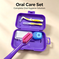 Kit de Soins Orthodontiques Compact le Plus Vendu pour Porteurs d'Appareils Dentaires – Emballage OEM – Kit de Soins Bucco-Dentaires