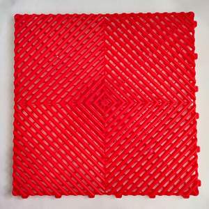 Dalles de sol modulaires antidérapantes en PP, <span class=keywords><strong>tapis</strong></span> de sol en plastique, dalles de sol emboîtables pour garage, atelier, magasin de détail automobile - Product Image 6