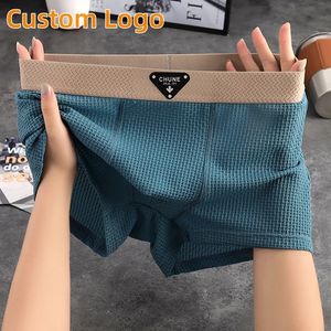 8221 serin buz ipek ok pantolon erkek iç çamaşırı ev plaj pantolonları Boxer külot stokta çin fabrika toptan özel logo - Product Image 1