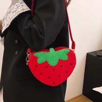 Mignon fruits fraise en forme de sac 2025 nouveau sac à main personnalisé créatif pour les femmes en cuir PU Mini sac à bandoulière