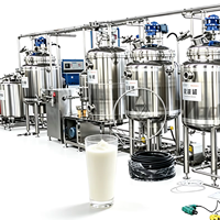 Ligne de production laitière automatique continue complète, équipement pour yaourt, cuve de fermentation, homogénéisateur, nettoyage CIP