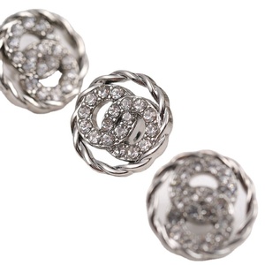 Tweed đôi vòng tròn nút ăn mặc kim cương <span class=keywords><strong>Rhinestone</strong></span> chỉnh trang dễ dàng phù hợp với tay khâu nút áo len outwear Kim Loại <span class=keywords><strong>Shank</strong></span> - Product Image 2