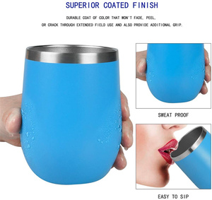 12 oz Custom Logo Egg Shaped Stainless Steel Insulated Coffee Tea Travel Mug Leak-Proof BPA Free Back to School - Product Image 4