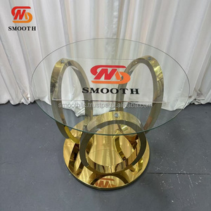 Exhibidor de Postres Decorativo para Fiestas de Cumpleaños, Soporte Redondo para Pastel de Acero Inoxidable Dorado, Gran Venta - Product Image 6