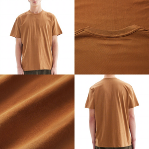 เสื้อยืดคอกลมผ้าฝ้าย 100% รับออกแบบโลโก้ ขายส่ง เสื้อเปล่าลำลองสำหรับผู้ชาย เนื้อผ้าหนา - Product Image 5