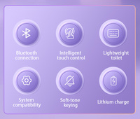 Alas sentuh pengisi daya Keyboard nirkabel, untuk kontrol Apple ponsel ipad komputer mengetik kantor portabel sangat tipis