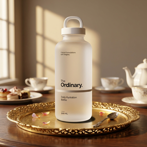 Bouteille d'eau de voyage en verre dépoli personnalisable avec logo 2026, 500 ml (16 oz), en verre borosilicate pour hydratation quotidienne, avec sangle - Product Image 1