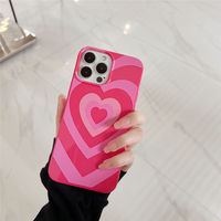 Mignon Cool Amour Coeur Motif Filles Antichoc Cas Pour iPhone 15 14 13 12 1113 pro max XS XR Boîtier Caméra