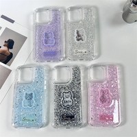Design de mode Luxe Sourire Ours Impression Brillant Tpu 3 en 1 Couverture de Téléphone pour ZTE Blade V70 Max
