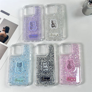 Design de mode Luxe Sourire Ours Impression Brillant Tpu 3 en 1 Couverture de Téléphone pour ZTE Blade V70 Max - Product Image 6