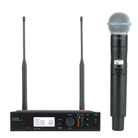 Microphone Karaoké Portable Sans Fil UHF Professionnel en Métal ULXD4 BETA58A BETA87A KSM9