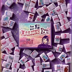 Fichas de Mahjong Moradas de <span class=keywords><strong>Taylor</strong></span> <span class=keywords><strong>Swift</strong></span>, Set Americano Especial para Swifties, 1 Capa, Fichas <span class=keywords><strong>Taylor</strong></span> - Product Image 1