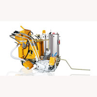 Machine de marquage routier thermoplastique vibrante à pousser manuellement, haute efficacité, 100 kg, avec pompe et moteur