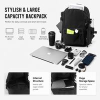 Sac à dos décontracté simple et durable, léger et imperméable, pour ordinateur portable, idéal pour les étudiants et les voyages en extérieur – Vente en gros