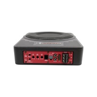 Nouvel amplificateur de subwoofer de voiture ultra-mince de 10 pouces DC 12V à bobine simple sous siège, 150W RMS, 1000W de crête