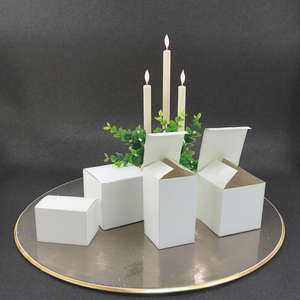 Bán buôn tùy chỉnh in logo tông trắng sóng máy bay hộp thẻ bao bì hộp cho nến ví giấy vận chuyển - Product Image 5