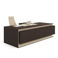 Nouvelle conception de bureaux de direction en bois traditionnels extensibles de luxe, table de direction avec garantie de 5 ans