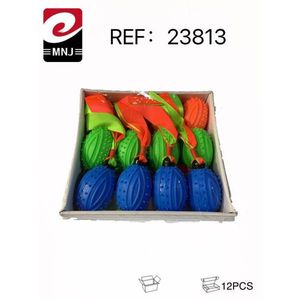 Spiky Ribbon Ball Dog Toy 12Pcs Colorful Interactive Play For Pets - Product Image 3