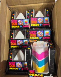 New Product Needoh Peace O' Cake Sensory <b>Squeeze</b> Toy Stress Relief Fidget Toy Sensory Stress NeeDoh Fidgets - Product Image 2