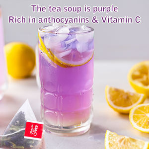 Sachets de thé bio de marque privée fleur de pois papillon gingembre citron saveur fraîche thé fleur bleue booster d'immunité sans caféine - Product Image 5