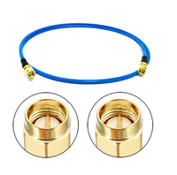 Approvisionnement d'usine SMA mâle à SMA mâle prise câble Coaxial RG141 RG402 câble d'extension à faible perte RF câble d'extension coaxial en queue de cochon