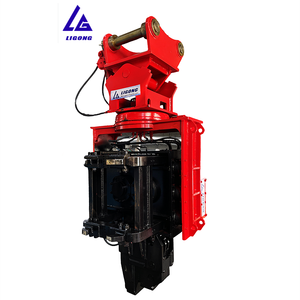 Moteur de marteau vibrant à prise latérale robuste pour charges lourdes, adaptable aux excavatrices de 10 à 50 tonnes, pour le battage de pieux dans les sols durs/rocheux, certifié CE, grande taille - Product Image 3