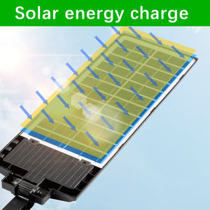 Lampu Remote Control 8000 Lm, lampu jalan Super terang tahan air untuk dinding taman luar ruangan senja fajar tenaga surya dengan Sensor gerakan - Product Image 5