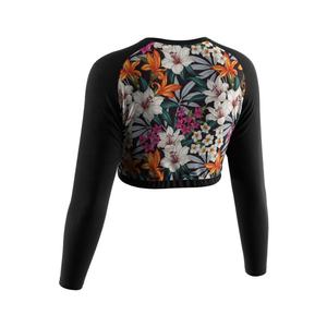 Camiseta Deportiva de Lujo Estilo Y2K para Mujer, Camiseta Negra de Manga Larga, Top Corto - Product Image 4