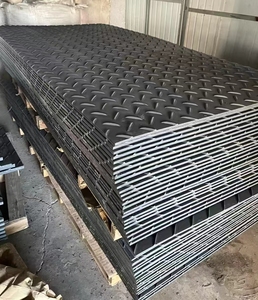 4x8 <b>Plastic</b> Uhmwpe Non Slip Temporary Heavy Duty Construction Track Road Mat Ground Protection Mat - Product Image 3