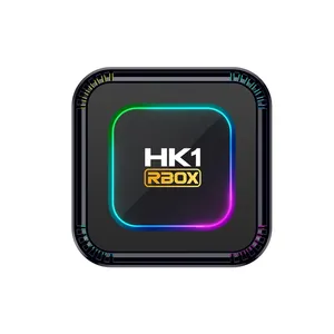 2023最新款RGB灯安卓13电视盒HK1 Rbox K8 2G 4g内存16G 32G 64G 128G ROM双WiFi 4K RK3528芯片WiFi 6机顶盒