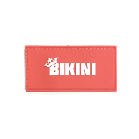 Badge logo 3D en PVC caoutchouc réfléchissant et luminescent, imprimé sur mesure, en dentelle de jean, pour vêtements, chapeaux et sacs